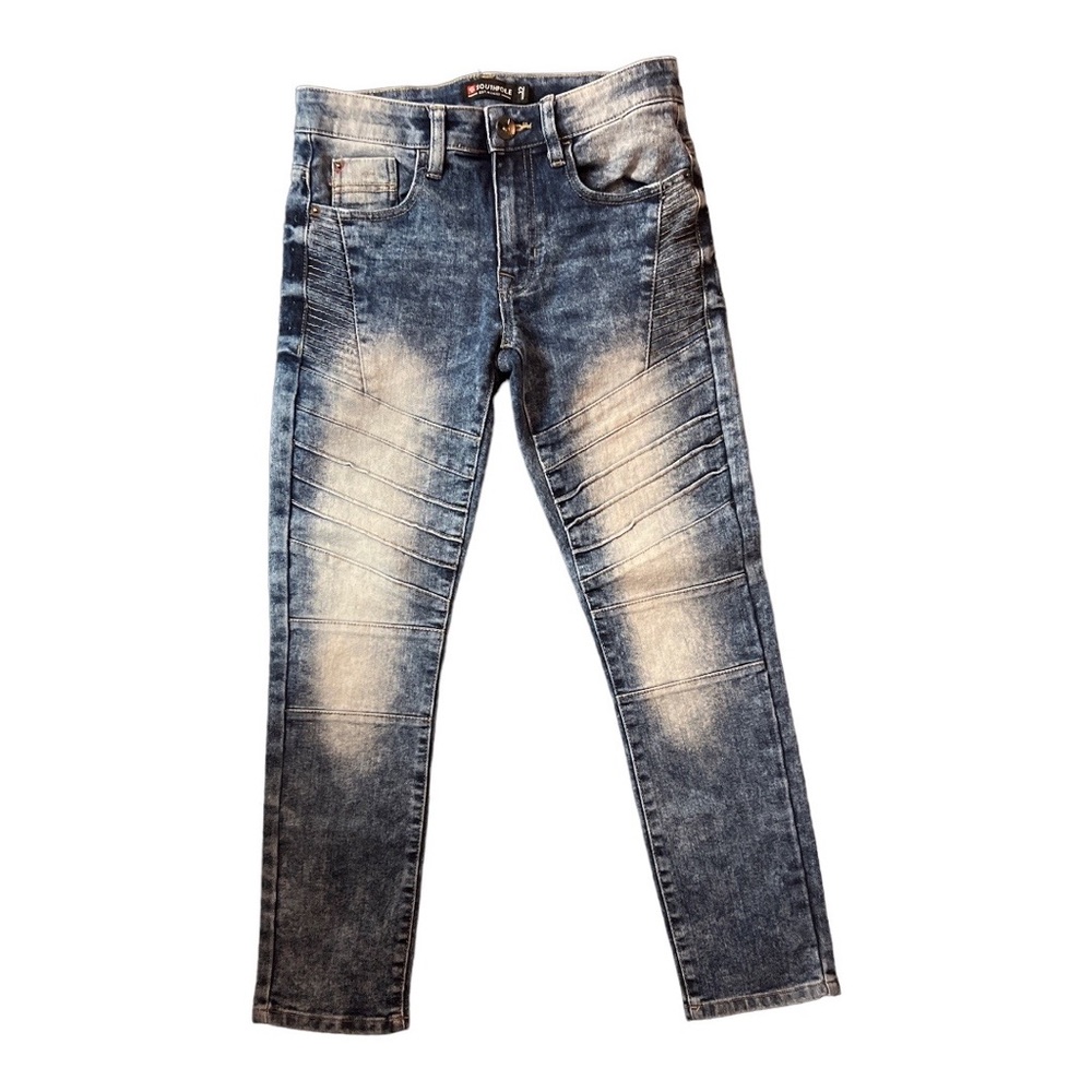 South Pole Boys Big Slim Stretch Biker/Moto Denim Jeans Size: 12